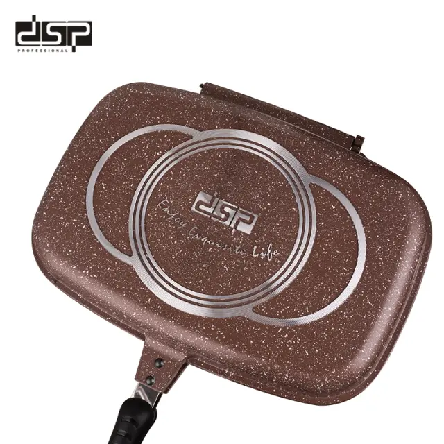 Διπλό αντικολλητικό τηγάνι Grill - CA007-F40-Brown - DSP - 610537 3