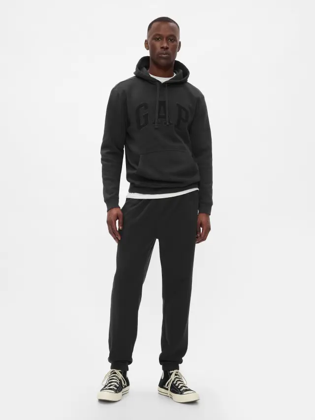 Μαύρο Gap Logo Jogger Παντελόνι Φόρμα moonless night