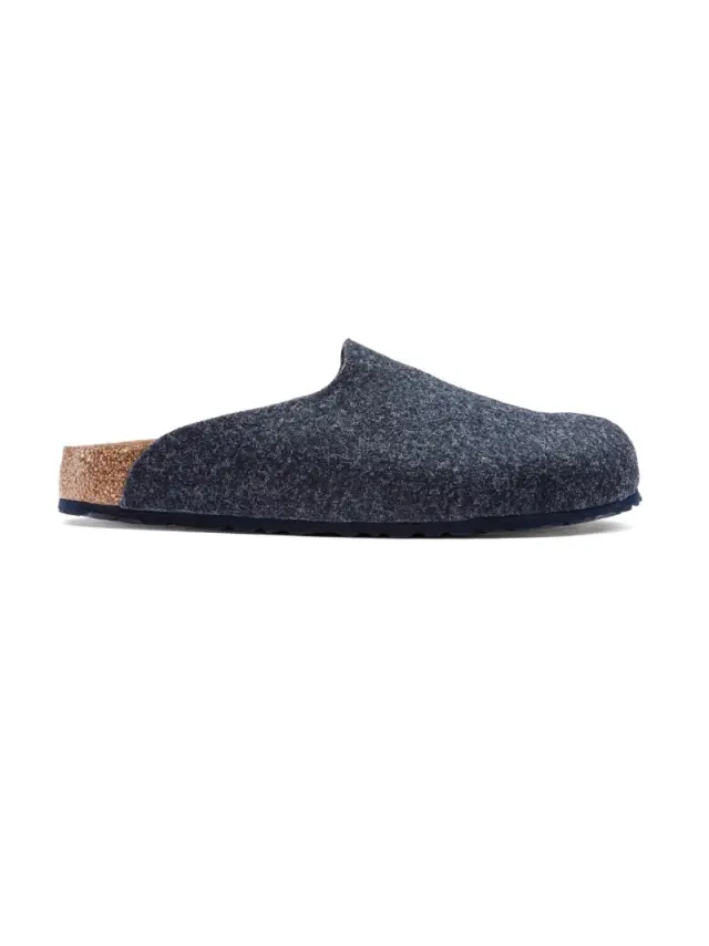 Birkenstock Παντόφλες Unisex τσόχα Μπλέ BIR/AMSTERDAM 1021474 NAVY 3
