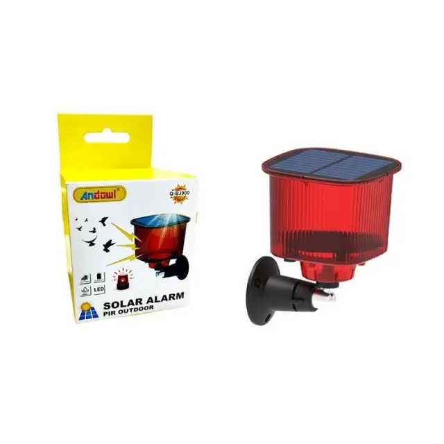 Andowl Ηλιακός Συναγερμός IP55 Q-BJ900 - Solar Alarm Pir Outdoor 075693