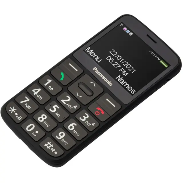 Panasonic KX-TU160EXB 2.4" με πλήκτρο SOS, Bluetooth, Μεγάλα Γράμματα Μαύρο 3
