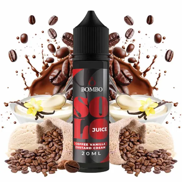 Bombo Solo Juice Coffee Vanilla Custard Cream 15ml/60ml