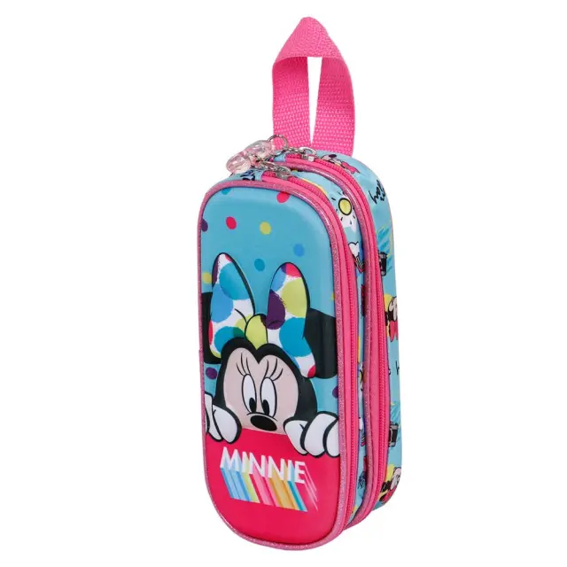Κασετίνα Minnie Mouse Blue 3D Double Pencil Case 22x9.5x8 cm - 05723