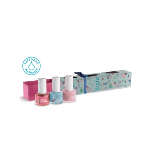 Snails Mini 3 Pack Nail Polish Mermaids Πακέτο με Παιδικά Βερνίκια Νυχιών, 3x7ml