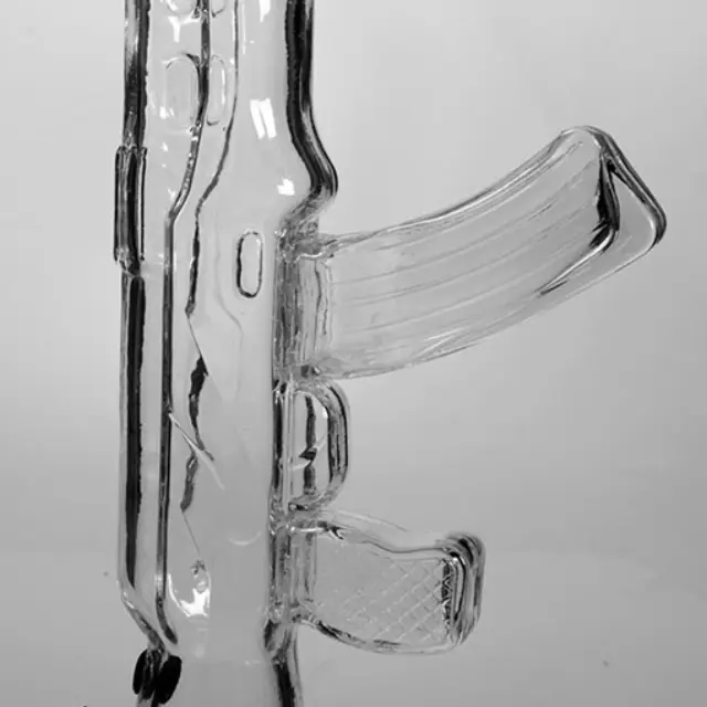 Γυάλινο Bong Πολυβόλο 50cm - «Πίπα της Ειρήνης» 2