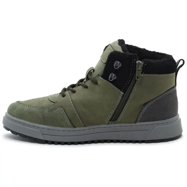 Μποτάκι Safety Jogger Χακί με γούνα 603568 - 39 3