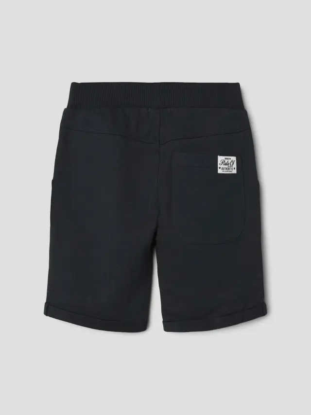 Name It Σορτς αγορίστικο πλεκτό Μαύρο NKMVERMO LONG SWE SHORTS UNB F NOOS - 13201050 3
