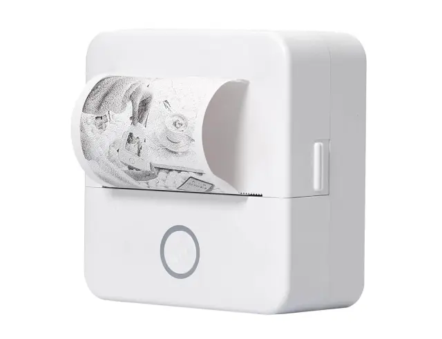 Mini Ασπρόμαυρος Εκτυπωτής Be Mix (HT0125) - Type-C, Bluetooth - Λευκό HT0125 3