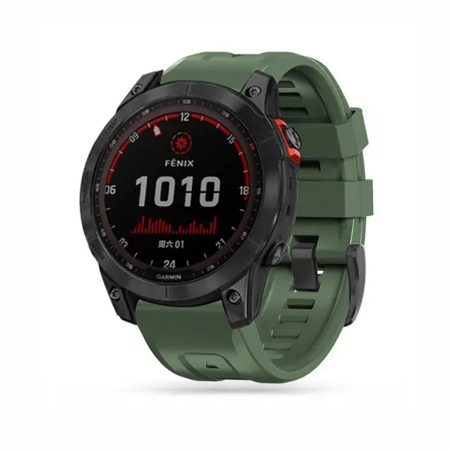 Tech-Protect® Iconband Λουράκι Σιλικόνης για Garmin Fenix 3/5x/3hr/5x Plus/6x/6x Pro/7x/8/9 (51mm)- Army Green