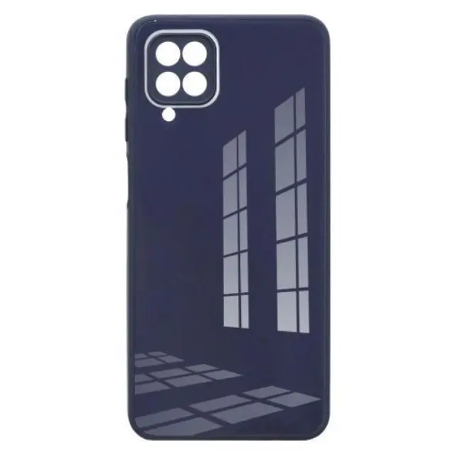 Θήκη TPU & Glass inos Samsung Galaxy A12/ A12 Nacho/ M12 CamGuard Σκούρο Μπλε N58264