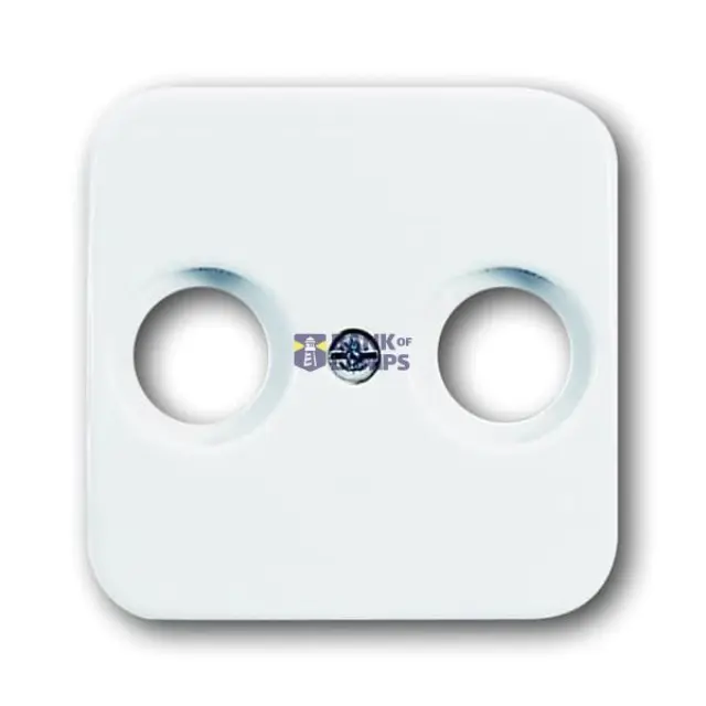 TV Socket Cover Reflex SI 2531-214-500 2-Gang Alpine White