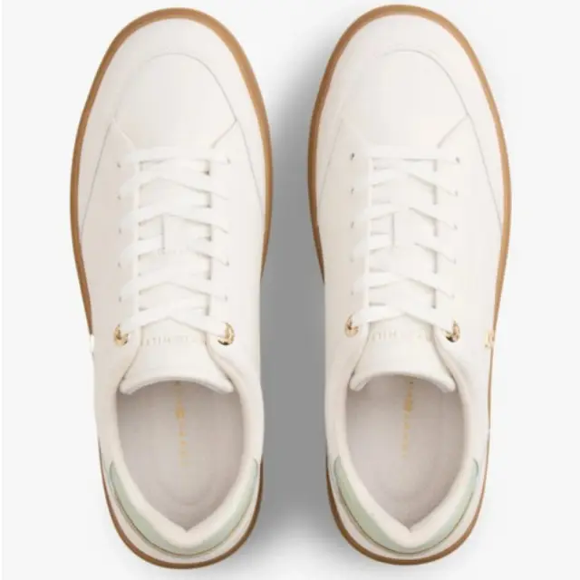 Γυναικεία Δερμάτινα Sneakers Tommy Hilfiger FW0FW09400-01T Λευκά Άσπρο - 38 3