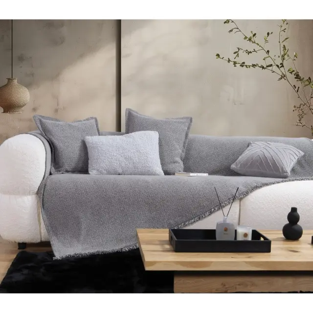 ΜΑΞΙΛΑΡΙ ΔΙΑΚΟΣΜΗΤΙΚΟ BROOKLYN 50Χ50 NEF-NEF HOMEWARE SILVER