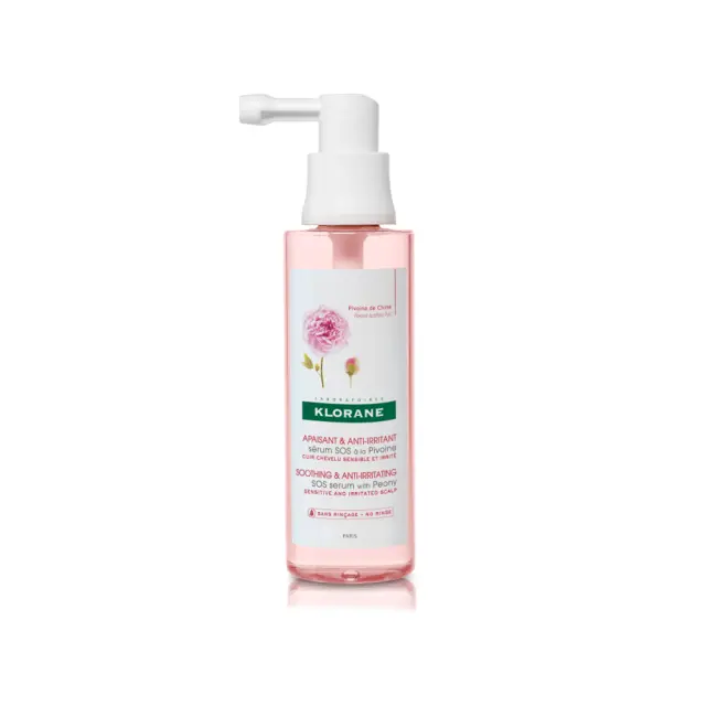 Klorane Soothing & Anti-irritating Sos Serum Peony Καταπραϋντικός Ορός με Παιωνία για το Ερεθισμένο και Ευαίσθητο Τριχωτό της Κεφαλής, 65ml
