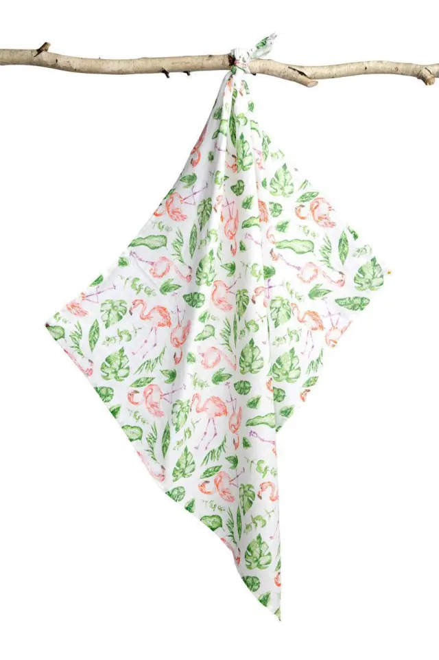 Πάνα Μuslin 70x80cm Sensillo Flamingos 0980 2