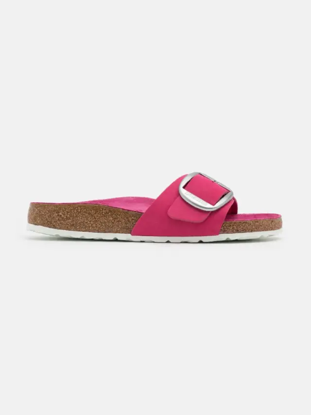 Birkenstock Πέδιλα Γυναικείο δέρμα Nubuck Ροζ BIR/MADRID BIG BUCKLE 1018723 FUCHSIA 3