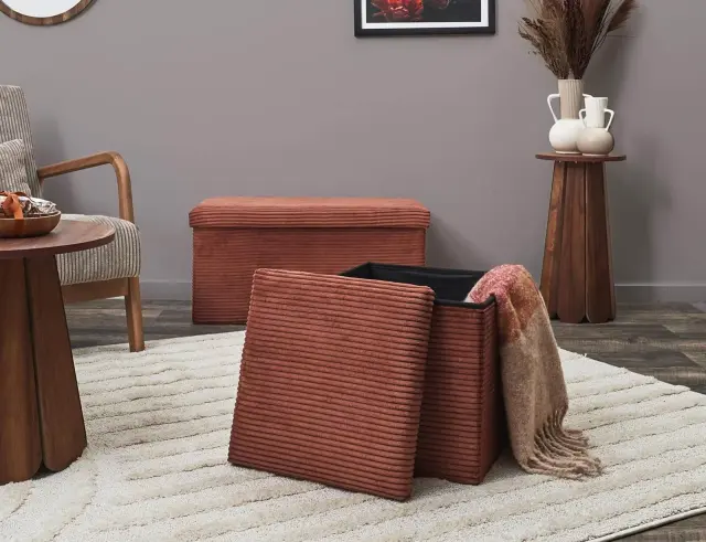 Σκαμπό Scott Home Deco Factory με αποθηκευτικό χώρο και διαστάσεις 38x38x38cm HD0275 3