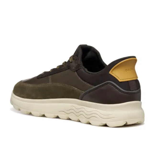 Ανδρικά Ανατομικά Δερμάτινα Sneakers Geox Spherica Plus U56MPA 08522 C3208 Λαδί Λαδί - 41 3