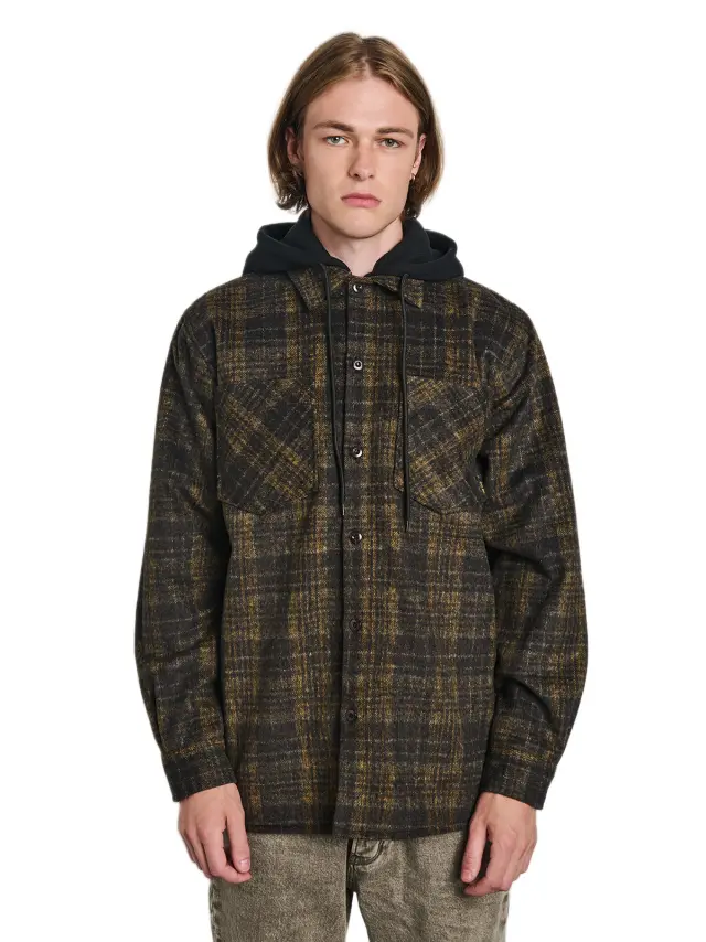 Staff Jeans Justin ανδρικό καρό overshirt πουκάμισο 61-114.056-1