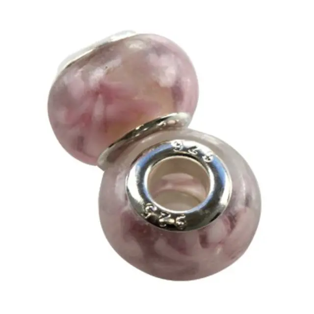 Χάντρα Modular Pink Flower 9x14mm - 5τεμ