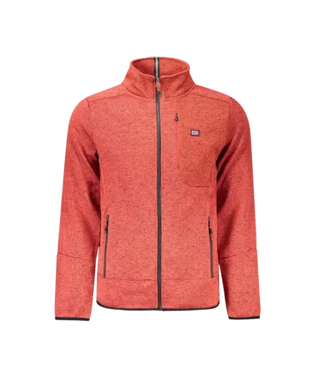 Norway Nautical School - Ανδρική Ζακέτα Φούτερ Fleece 849347-RED Κόκκινο