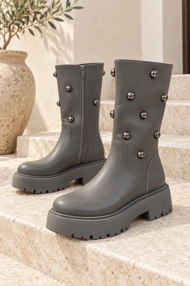 SO CHIC "KALVIN" BOOTIES (2003-05-GREY) - 37