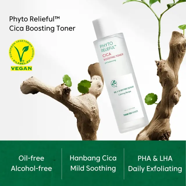 Thank You Farmer Υγρό Τόνωσης Phyto Relieful Cica Boosting Toner για Ευαίσθητες Επιδερμίδες 200ml 3