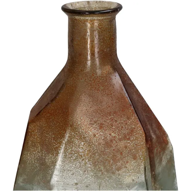 Βάζο Ώχρα Ανακυκλωμένο Γυαλί 29x29x59cm 2
