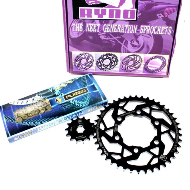 Σετ Αλυσίδα Γρανάζια Modenas Kristar-125 428 Χρυσή Αλυσίδα Ryno