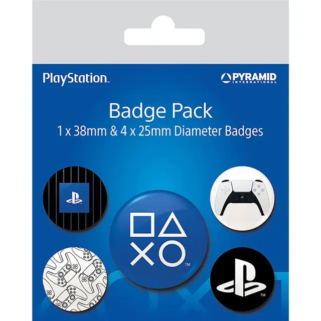 Σετ Κονκάρδες 5 τμχ PLAYSTATION - Everything to play for - Pack 5 Badges BP80699