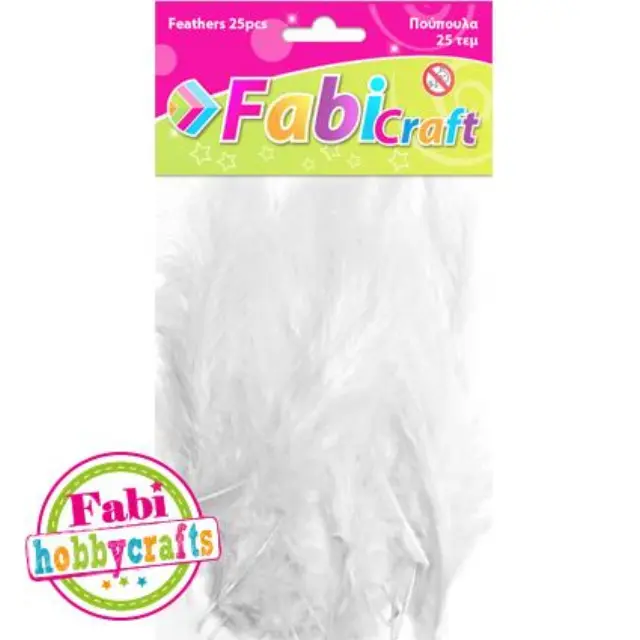 Πούπουλα Fabi 10gr 25τεμ Άσπρο