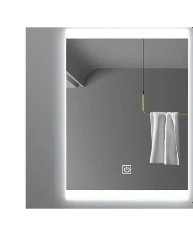 Καθρέφτης Μπάνιου LED 60x40cm με Περιμετρικό Φωτισμό, 3 Χρώματα Φωτός