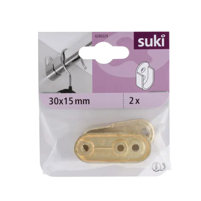 Ράγα Υποστήριξης 30x15mm Μπρούτζος 2