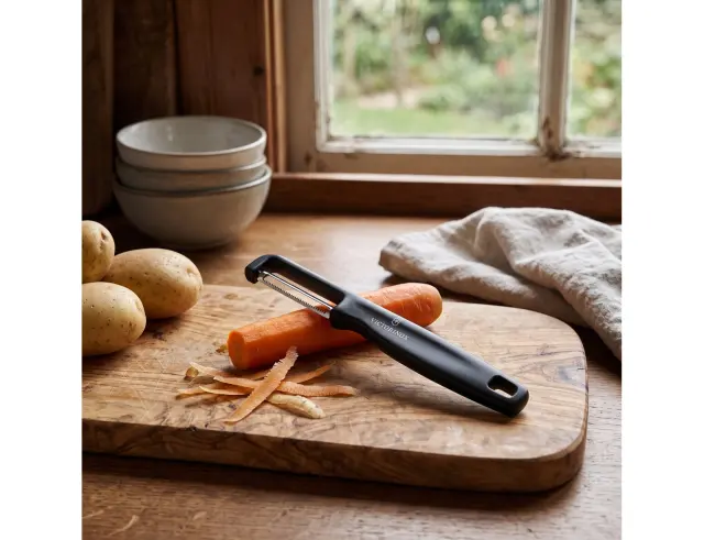 Αποφλοιωτής Victorinox Iota με οδοντωτή λεπίδα - Black 6.0943.3