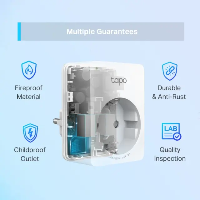 TP-LINK Tapo Mini Smart Wi-Fi Socket (TAPO P110) (TPP110) 3