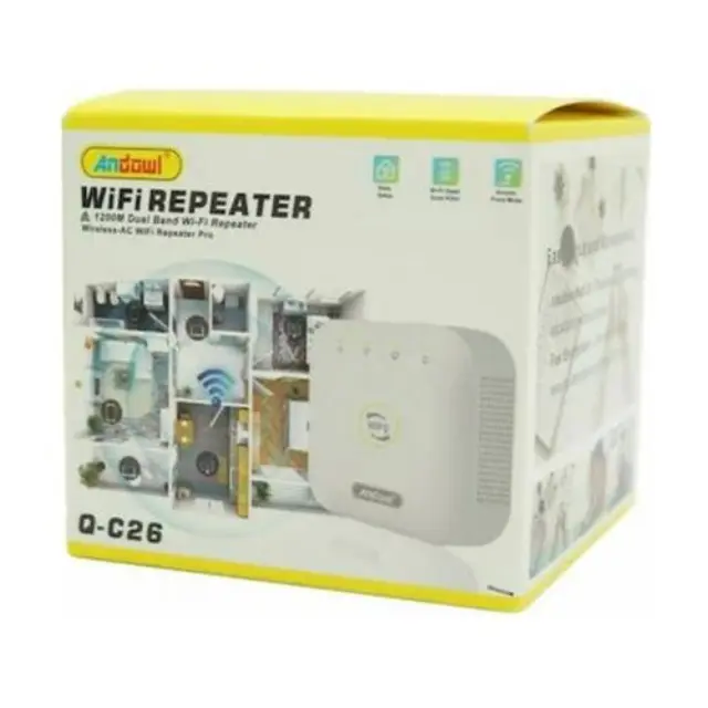 Andowl Q-C26 WiFi Extender Dual Band (2.4 & 5GHz) 1200Mbps
