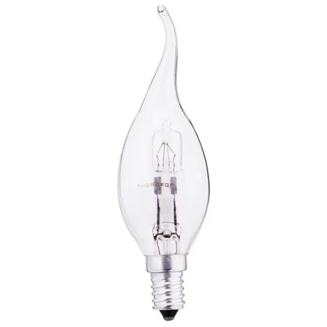 Halogen Lamp 18W E14 BA35 240V Candle Tailed Clear