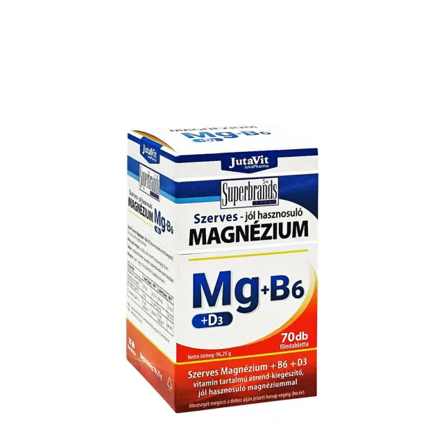 JutaVit Organic Magnesium + B6 + D3 tablet