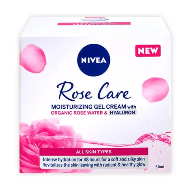 Nivea Ενυδατική Κρέμα Ημέρας Με Ροδόνερο & Υαλουρονικό Οξύ 50ml