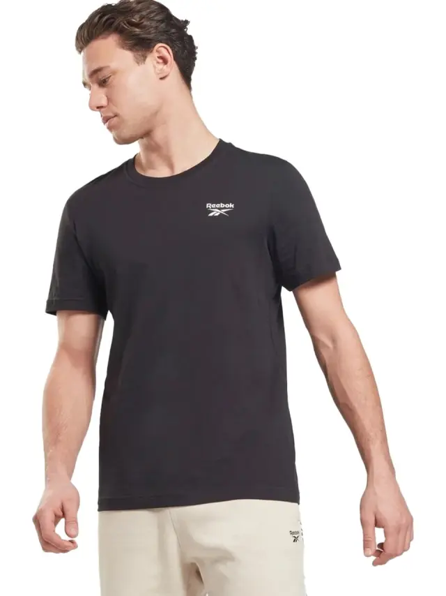 Reebok Ανδρικό T-shirt Μαύρο (100221874) - M