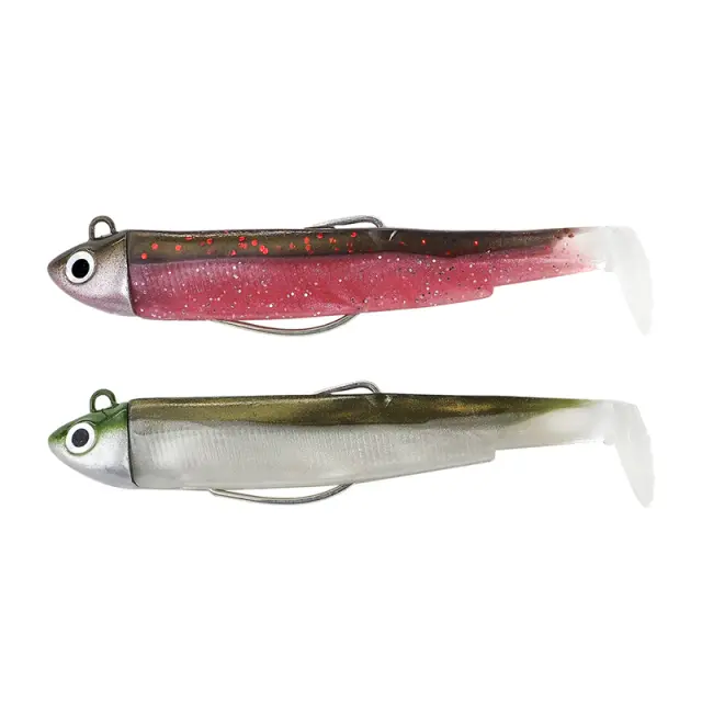 Σιλικονούχο Fiiish Black Minnow No1 Combo BM1299 Double Combo Search - 4,5gr Rose / Pink + Kaki