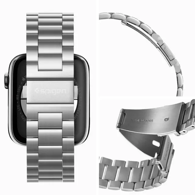 Λουράκι Spigen Modern Fit for Apple Watch 45mm / 44mm / 42mm Stainless Steel Band Silver 3