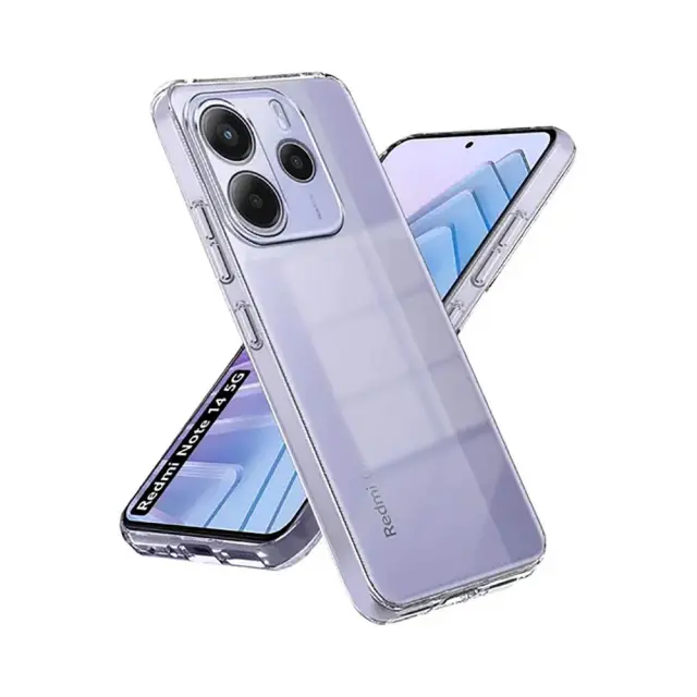 Θήκη Σιλικόνης 1.5mm Για Xiaomi Redmi Note 14 5G Διάφανη 2