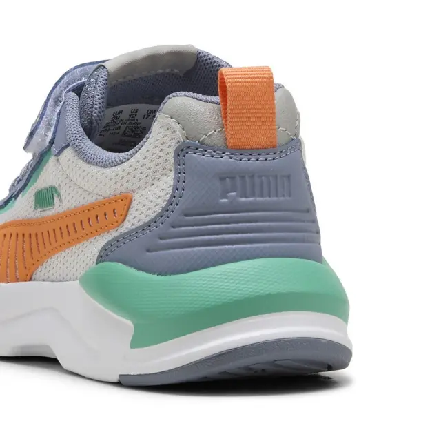 Puma X-Ray 3 LT AC (PS) (401494-08) - Γκρί-Πορτοκαλί 2