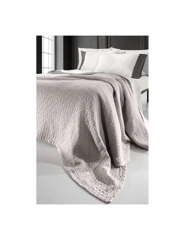 Κουβέρτα Υπέρδιπλη Guy Laroche Nikki Platinum 240x260