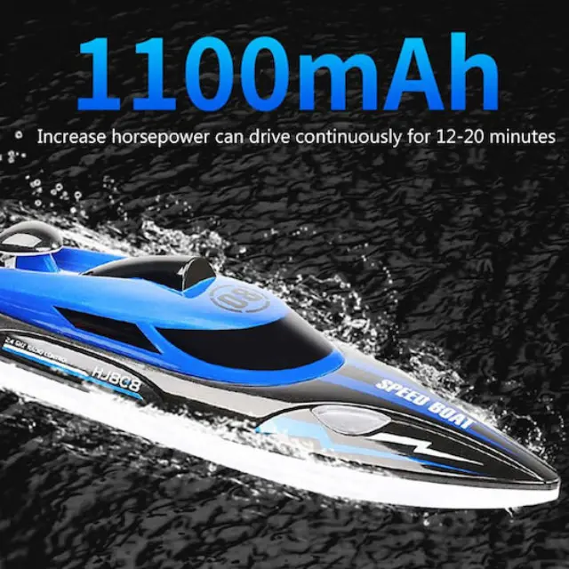 Speedboat HJ808 RC Vehicle Speedboat Μπλε 3