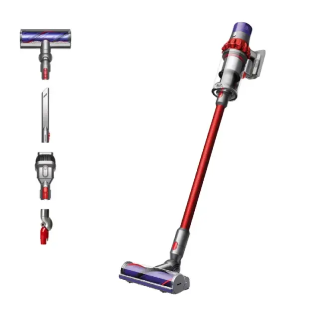 Dyson V10 Origin 394464-01 Επαναφορτιζόμενη Σκούπα Stick 157AW 25.2V Red/Iron/Red