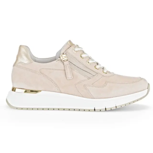 Gabor Sneakers Γυναικείο δέρμα Nubuck/δέρμα Μπεζ GAB/46448 33-OAK/PLATINO