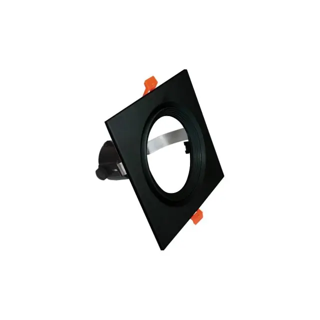 Aca Light AR111 - ΚΟΝΣΟΛΑ ΧΩΝΕΥΤΗ ΓΙΑ ΣΠΟΤ ΑΣΤΑΛΙ ΜΑΥΡΗ IP20 Φ165x165mm