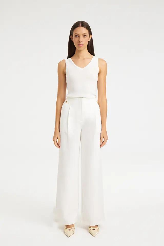 Ψηλόμεσο Tailored Παντελόνι KODA TROUSERS - XS 2